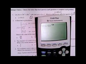 Math 3 EOC Review #1