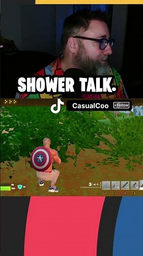 Chat made me zone out in the shower 🚿 #fantasy #chatproblems #fortnite