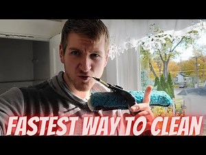 FASTEST way to clean Double Hung Windows! No Ladders, No WFP...EASY