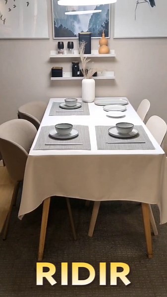 Rectangle Tablecloth – 54 x 54 Inch -Polyester Waterproof & Stain and Wrinkle Resistant Washable Fabric Table Cloth for Dining, Party and Outdoor use, Royal Blue