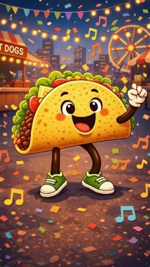 Dancing Street Food Characters | Funny Food Dance Animation