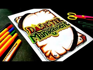 Disaster Management Project File Front Page Design | How to Make Disaster Management File Cover Page