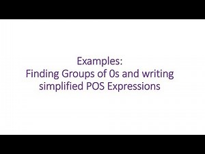 Grouping 0s to find simplified POS in a KMAP