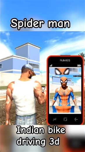 SPIDER-MAN Powers in Indian Bike Game?! 😱#IndianBikeDriving3D#shorts #harshtatsuya