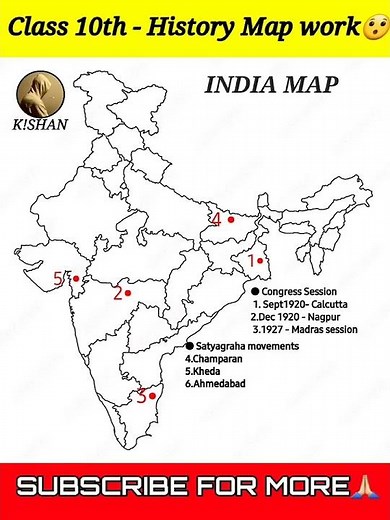 geography class 10 important map work