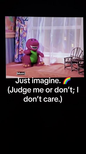 If you don’t know this, I’m not sure we can be friends because can you just imagine? #barney #imaginationisland #childhood #90s