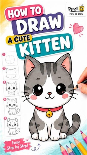 How to Draw a Cute Kitten