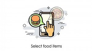 clip-1027968722-cartoon-animation-order-process-food-delivery-concept