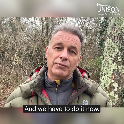 🍃 Kicking off UNISON’s Year of Green Activity 2026, Chris Packham - broadcaster and environmental campaigner - sets out why urgent collective action on climate matters now more than ever. Watch the full video at our launch event on January 13 📅 | UNISON