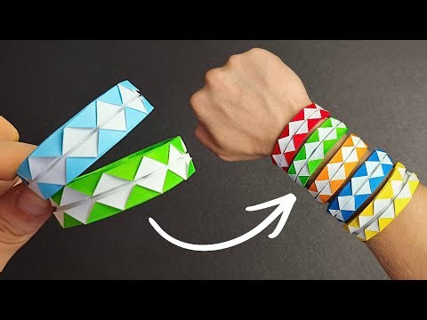 Turn Paper into a Bracelet! Origami Craft Idea