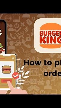 How to place an order on Burger King?