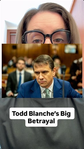 The Deputy Attorney General, Todd Blanche, was outed running the Epstein coverup from his office in the Department of Justice. Emails released this week show that his interview with Ghislaine Maxwell was a sham and a betrayal. | Lawyer Oyer