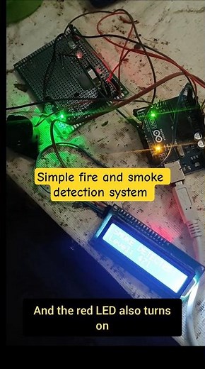 How to make a simple fire and smoke detection alarm project #shorts #project #how #experiment #diy