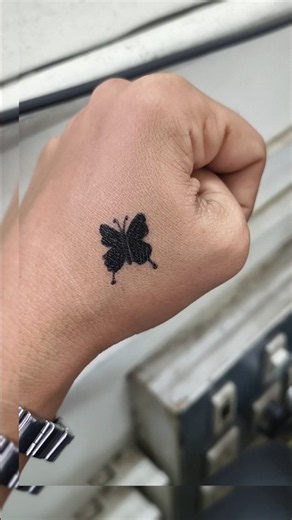 🦋 Tiny Butterfly Tattoo 🖤 | Simple & Cute Butterfly Design ✨