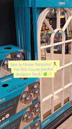 Upgrading the garden on a budget ✨ Mirrors this large can cost an absolute fortune, but this £24.99 arched window mirror from @Home Bargains is an absolute steal. It bounces so much light and makes the outdoor space look twice as big! 🙌🏡 It’s the perfect designer hack to brighten up dark corners in the garden without breaking the bank! ✨🌿 #homebargains #homebargainsfinds #gardeninspo #gardendecor #budgethome