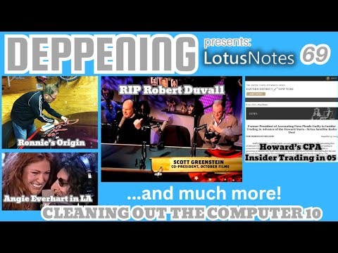 LOTUS NOTES 69 | Howard Stern Show Cleaning Out the Computer 10 | RIP Robert Duvall