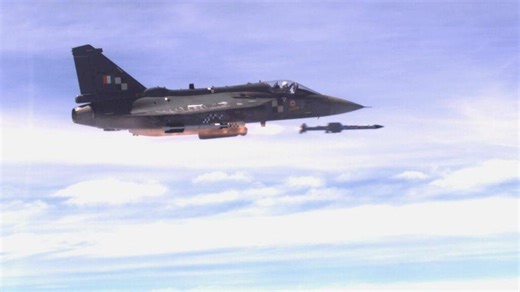 Combat aircraft Tejas successfully test fires India-made missile ASTRA