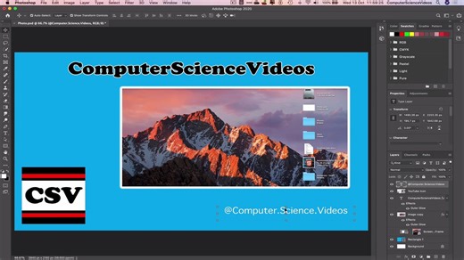 How to USE Adobe Photoshop - Tutorial 14 -  Adding a Watermark Brand to Your Project | New
