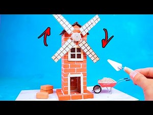 Amazing Mini Windmill built with Mini Bricks and Recyclable Materials