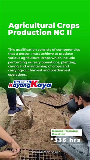TR - Agricultural Crops Production NC II