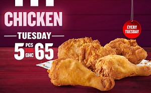 Power Up and own your day with Chicken Tuesday, available only on Tuesdays nationwide! 🍗 😍 Order Link: https://bit.ly/42rJoVa #KFCChickenTuesday | KFCGhana