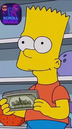 Quand Bart découvre les pouvoirs de l'argent #humour #simpsons #thesimpsons #France #pourtoi #series