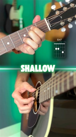 shallow (lady gaga / bradley cooper) guitar tutorial #guitarlesson #ladygaga #acousticguitar | Guitar Coaching Online