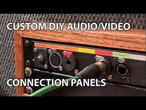 Custom DIY Audio/Video Input/Output Panels