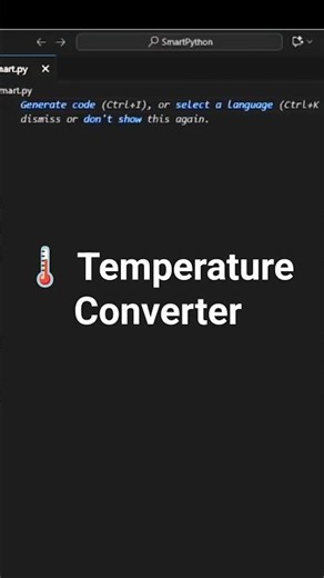 🌡️ Convert Celsius to Fahrenheit Using Python 🤯 #coding #python