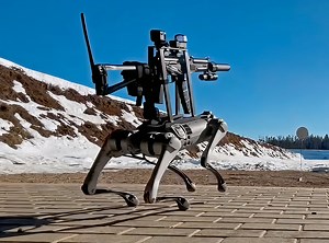 Boston Dynamics-Like Robot Dog from AliExpress Gets Equipped with a Submachine Gun