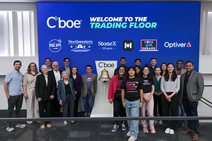 CIERA rings Cboe opening bell, returns as NASA Space Apps Chicago partner