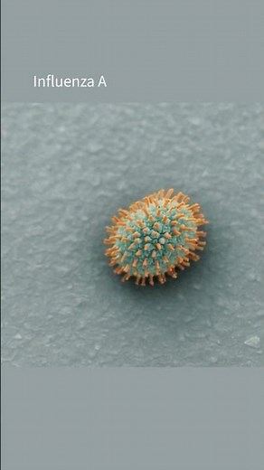 Influenza A Virus: 3D Illustration