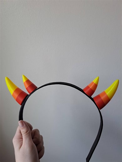 3D Printed HOMESTUCK TROLL HORNS - Sunset Coloured Horns - Headphone / Velcro   Headband Version - Beta Trolls