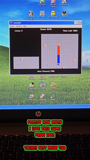 Jezzball Inspired By Arcade Qix 1992 PC Gaming For Windows Entertainment Pack 90s Nostalgia 🕹💻💾