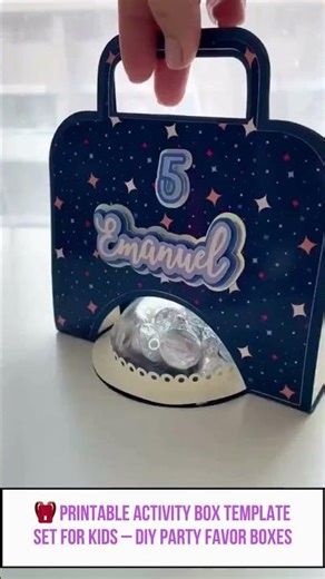🎒 Printable Activity Box Template Set for Kids – DIY Party Favor Boxes