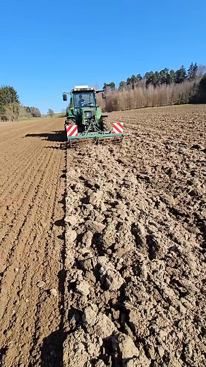 Tractor seeds corn on the farm | Mia Farming