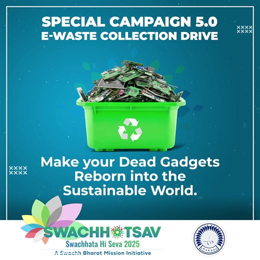 Special Campaign 5.0 E-Waste Collection Drive. SWACHHATA HI SEVA 2025 #SHS2025 #SwachhataHiSeva2025 #Swachhotsav #SwachhataHiSeva #JNARDDC #SwachhBharat #Nagpur #CleanIndiaGreenIndia #SwachhBharatGov #MoJSDDWS #swachhbharatmission Ministry of Mines, Government of India Kishan Reddy Gangapuram Satish Chandra Dubey | Jnarddc Ministry of Mines | Facebook