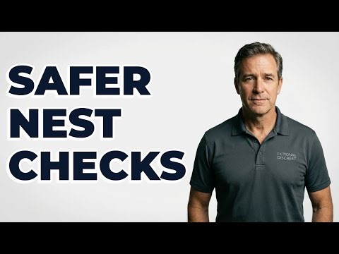 What equipment makes outdoor nest checks safer?