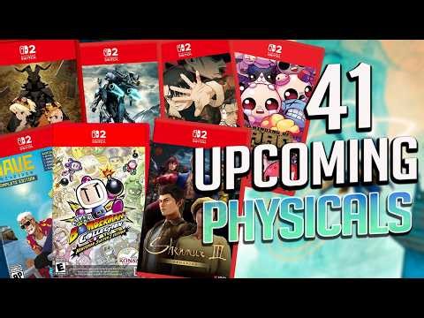 41 Upcoming PROPER Switch 2 physical game releases!