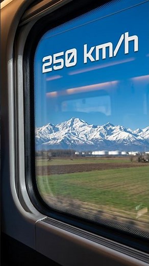 High Speed Train Ride Pass the Alps! Turin to Milan | Trenitalia 250+ km/h