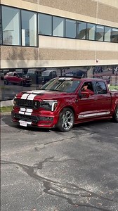 CANDY RED FORD SHELBY F150 IS A SUPER TRUCK THAT RULES THE ROAD.