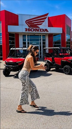 😲...what's she doing?! July 4 DEALS at Southern Honda Powersports! #funny #comedy #motorcycle #atv
