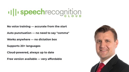 Free AI Speech-to-Text App for Windows | Live Dictation Demo | Speech Recognition Cloud