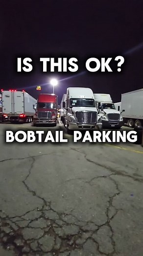 Chris Kuna Drive on Instagram: "Is it OK for bobtails to park in regular spaces? What's the driver code? #trucking"