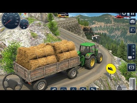 ⛰️ Tractor Hill Transport 🚜 | Mountain Road Driving Gameplay | Farming Simulator