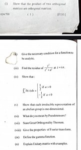 (i) Show that the product of two orthogonal matrices are orthog... | Filo