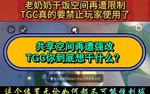 《Sky光遇》TGC还能不能让人愉快的干饭了，目前不止国服被更改了国际服也没逃过，明明可以让玩家更轻松非要这样搞，根本不能指望每个人都会带盆。