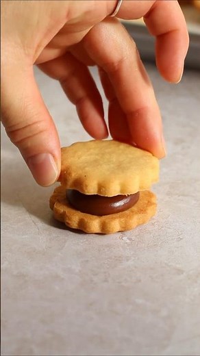 Sable chocolate filled cookies