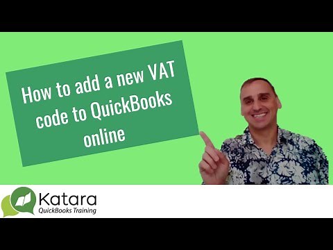 How to add a new VAT code to QuickBooks Online