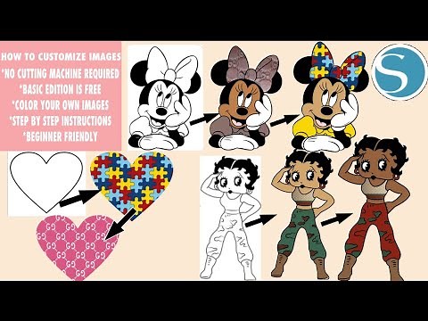 How To Customize and Change Character Colors using Silhouette Studio